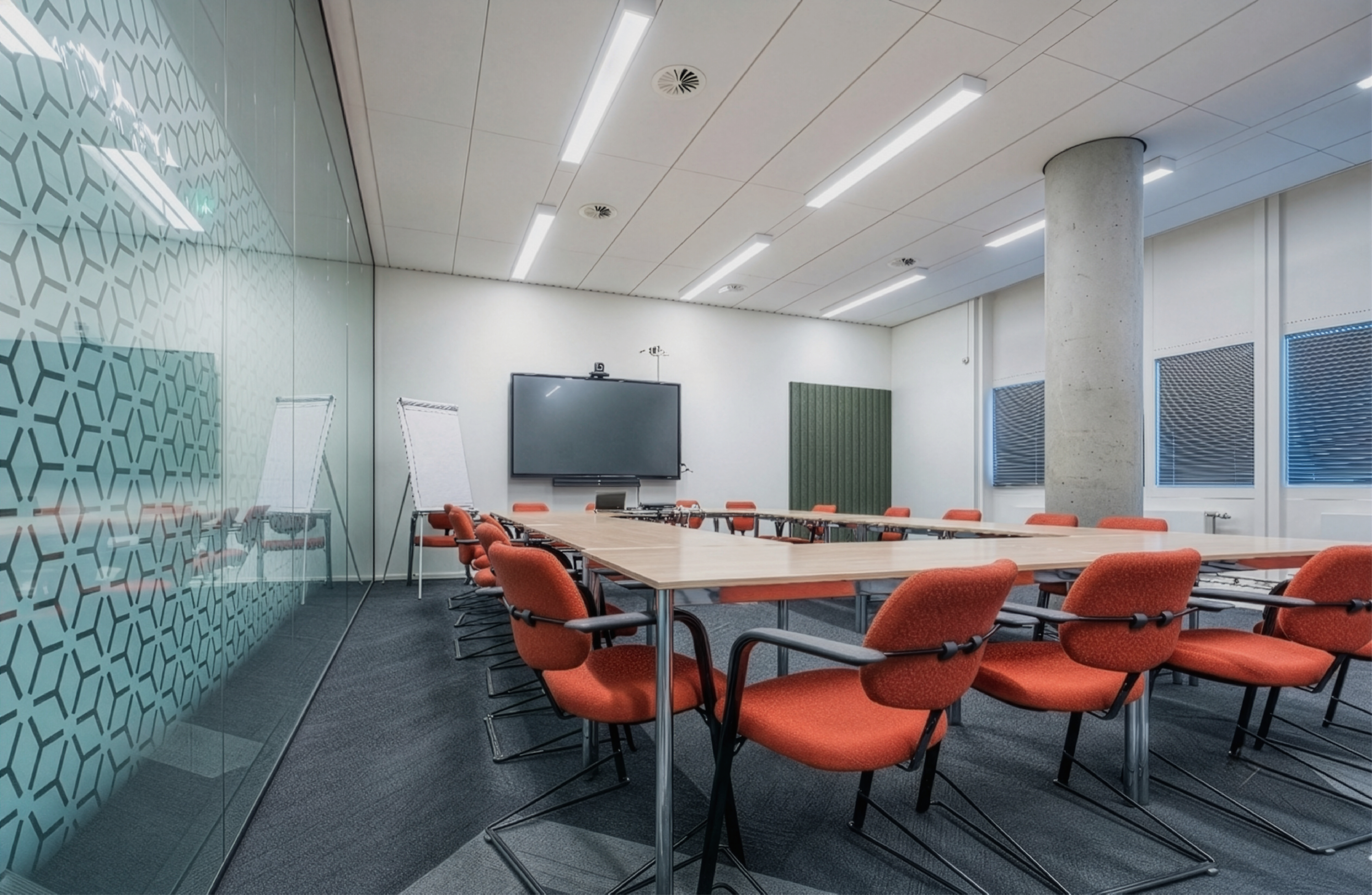 aplicación sala de juntas